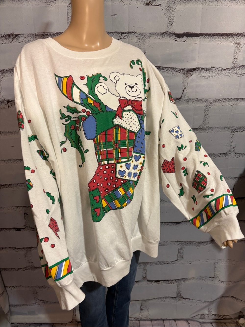 Vintage BFA Classics Christmas Sweatshirt Size 3X